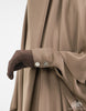 Load image into Gallery viewer, Bisht Abaya Naila with Snap Buttons - Beige