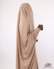 Load image into Gallery viewer, Two Piece Jilbab Haadiya with Snap Buttons - Beige