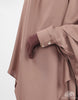 Load image into Gallery viewer, Bisht Abaya Naila with Snap Buttons - Blush
