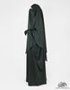 Bisht Abaya Naila with Snap Buttons - Dark Emerald