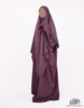 Bisht Abaya Naila with Snap Buttons - Dusky Lavender