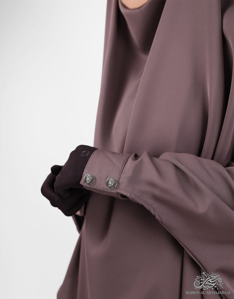 Diamond Khimar Nuraa Large - Dusky Mauve