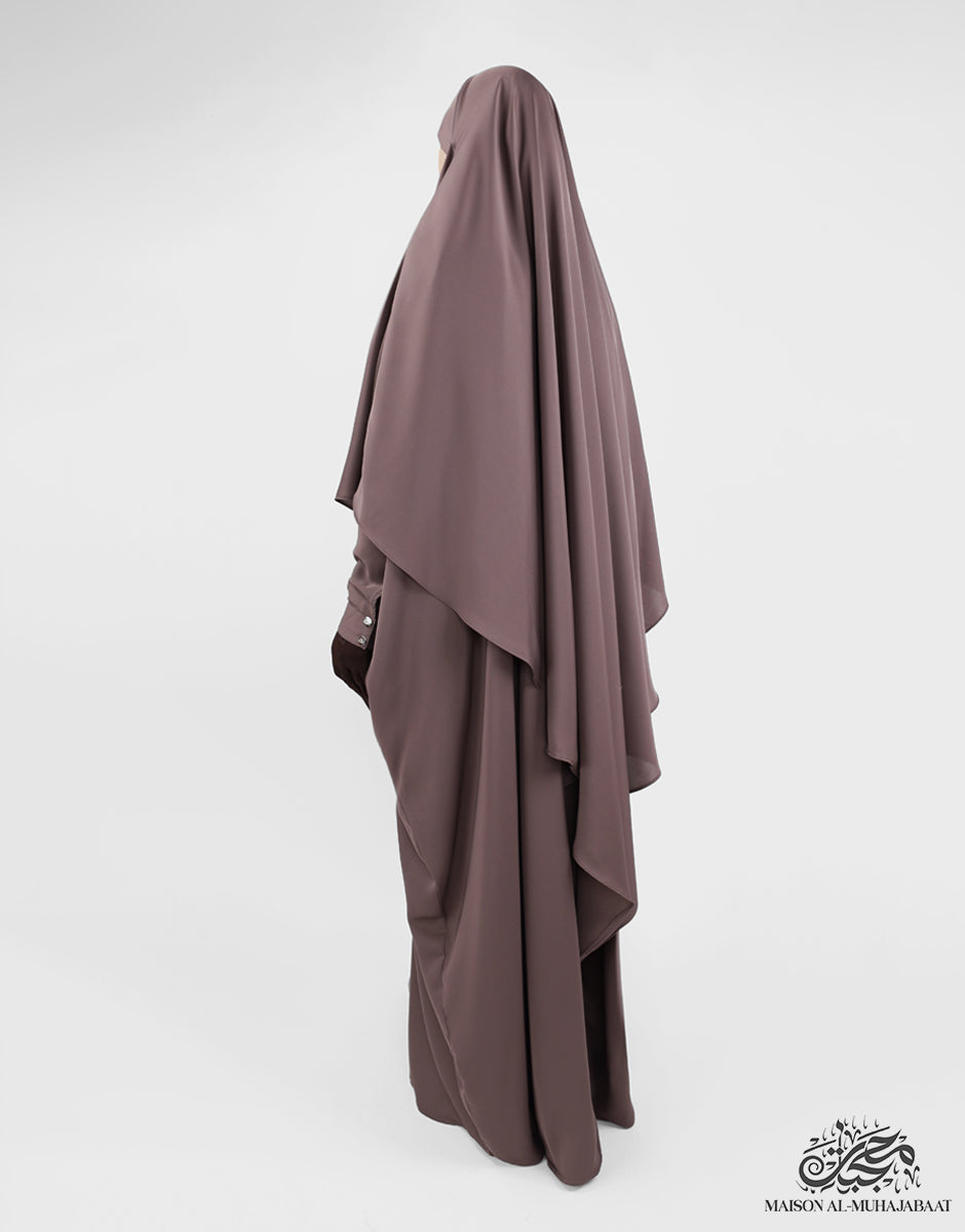 Diamond Khimar Nuraa Large - Dusky Mauve