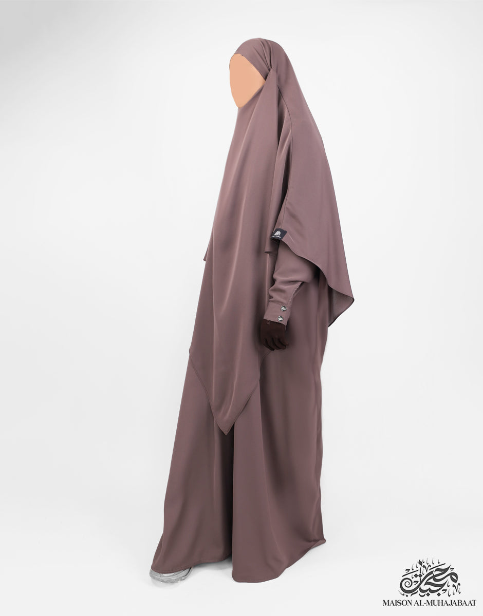 Diamond Khimar Nuraa Large - Dusky Mauve