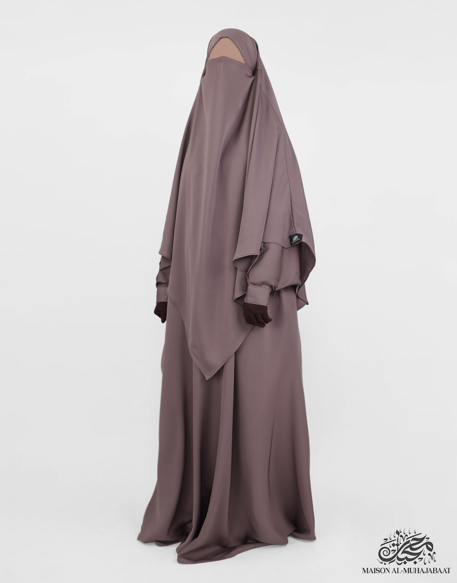 Diamond Khimar Nuraa Medium - Dusky Mauve