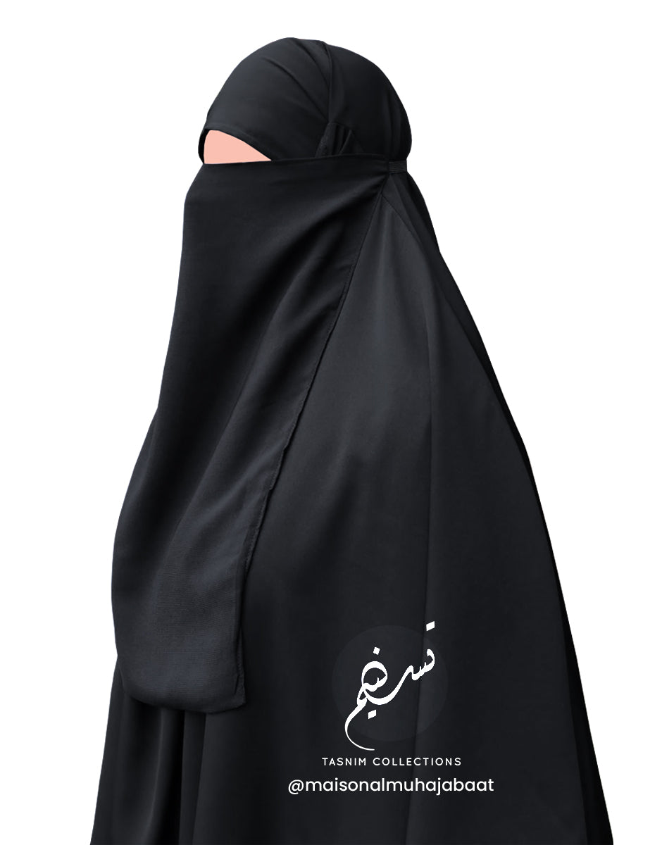 Elastic Half Niqab Large - Tasnim Collections