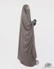 Load image into Gallery viewer, Two Piece Jilbab Haadiya with Snap Buttons - Greige