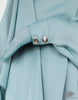 Bisht Abaya Naila with Snap Buttons - Light Blue