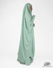 Two Piece Jilbab Haadiya with Snap Buttons - Mint