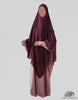 Three Layer Diamond Chiffon Khimar Large Mulberry - Hajj/Ummrah Edition