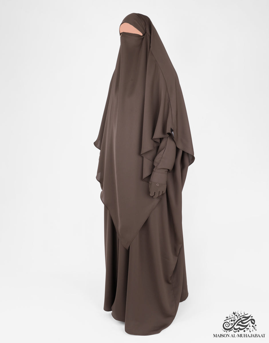 Diamond Khimar Nuraa Large - Taupe Brown