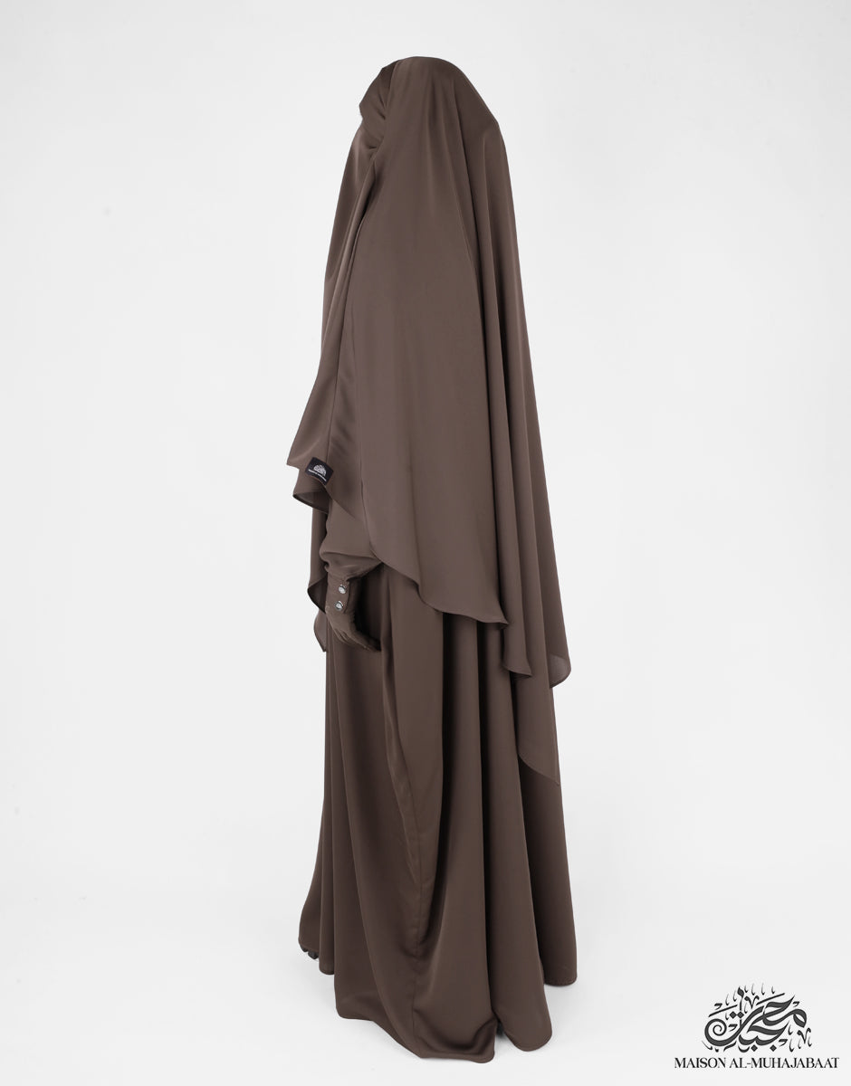 Diamond Khimar Nuraa Medium - Taupe Brown