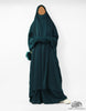 Two Piece Jilbab Haadiya with Snap Buttons Clearance - Various Colors