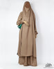 Load image into Gallery viewer, Two Piece Jilbab Haadiya with Snap Buttons - Nude