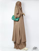 Load image into Gallery viewer, Two Piece Jilbab Haadiya with Snap Buttons - Nude