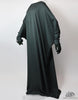 Load image into Gallery viewer, Bisht Abaya Naila with Snap Buttons - Olive Grey