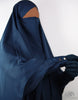 Load image into Gallery viewer, Bisht Abaya Naila with Snap Buttons - Teal Blue