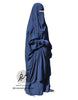 Load image into Gallery viewer, Two Piece Jilbab Asiya Dark Blue - Tasnim Collections